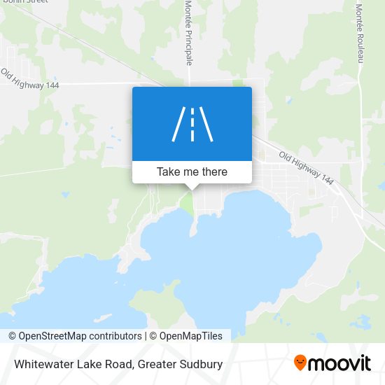 Whitewater Lake Road map