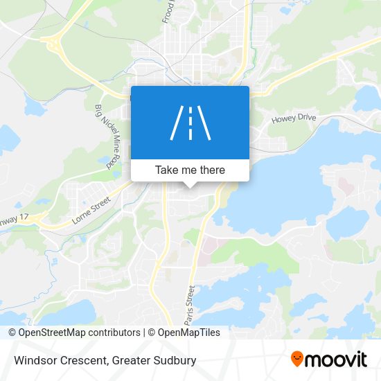Windsor Crescent map