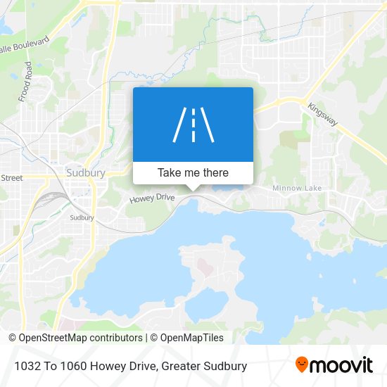 1032 To 1060 Howey Drive map