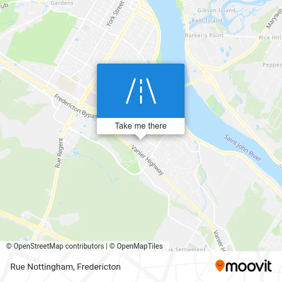 Rue Nottingham map
