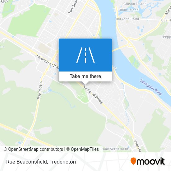 Rue Beaconsfield map