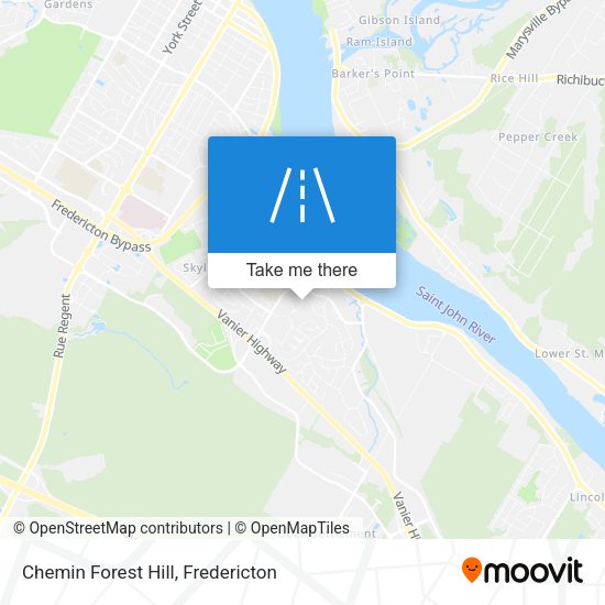 Chemin Forest Hill map