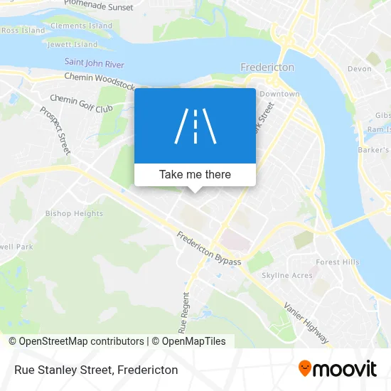 Rue Stanley Street map