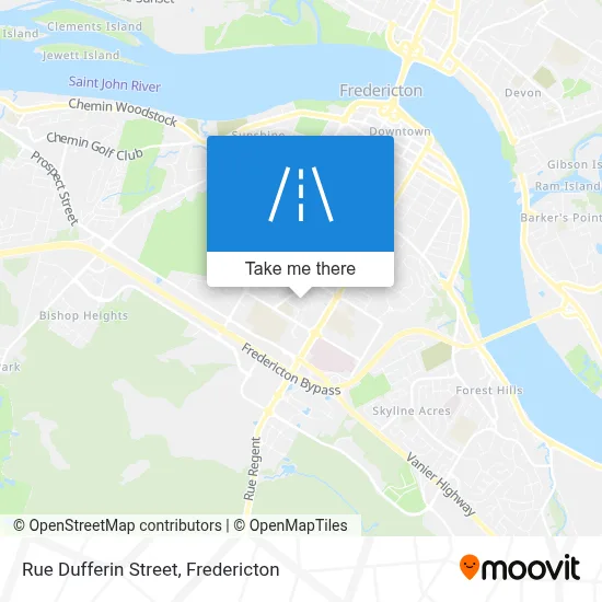 Rue Dufferin Street map