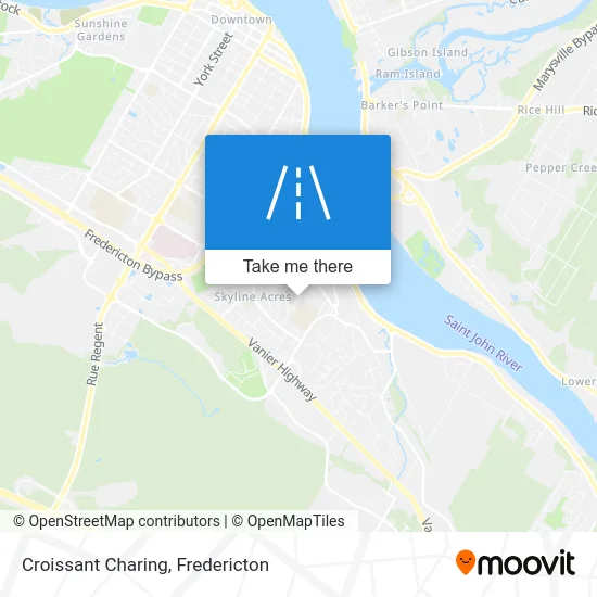 Croissant Charing map