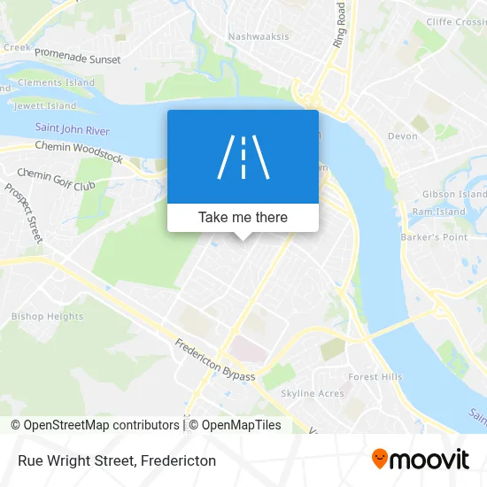 Rue Wright Street map