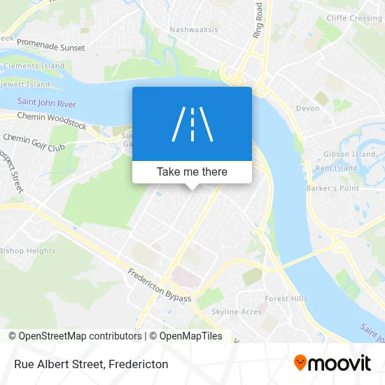 Rue Albert Street map