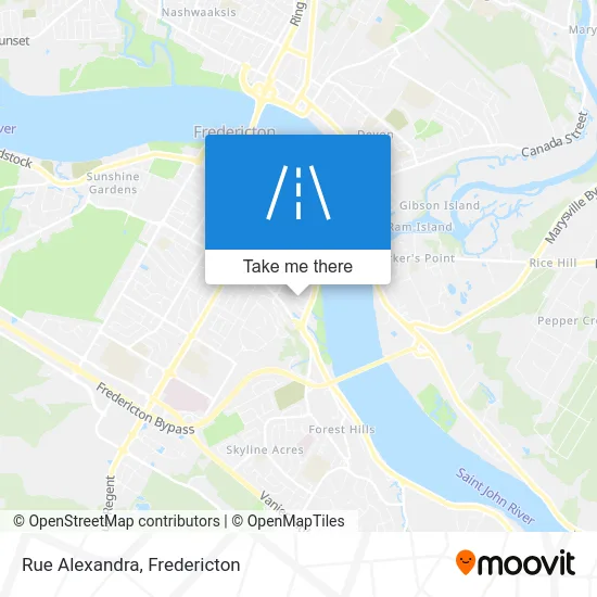 Rue Alexandra map