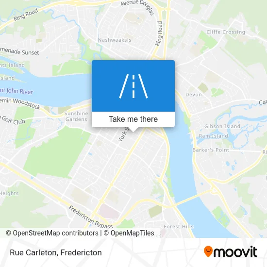 Rue Carleton map