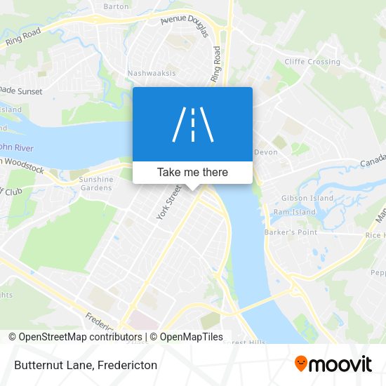 Butternut Lane map