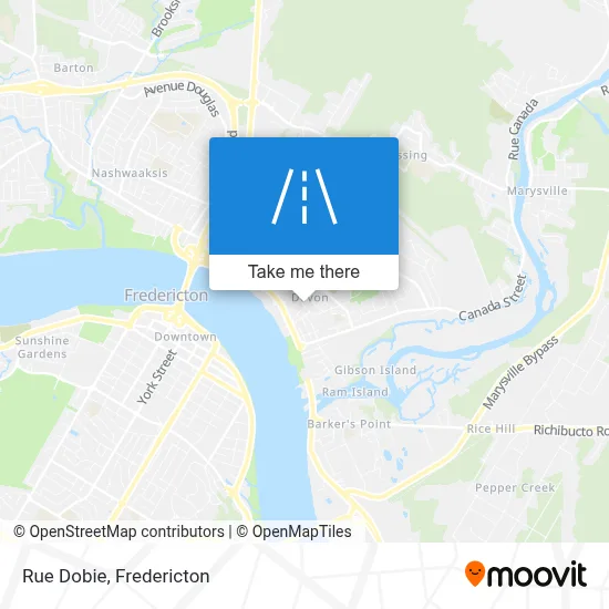 Rue Dobie map