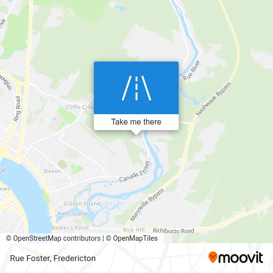 Rue Foster map