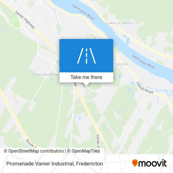 Promenade Vanier Industrial map