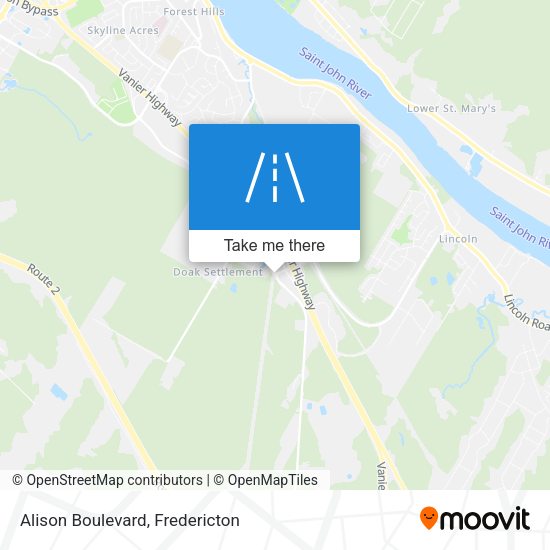 Alison Boulevard map