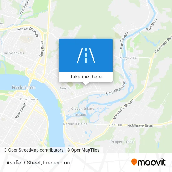 Ashfield Street map