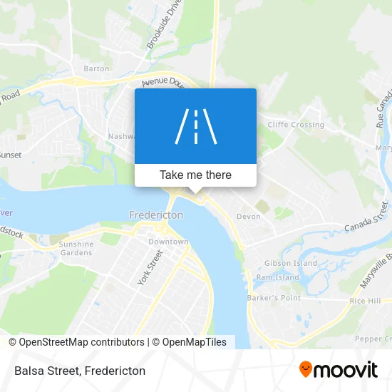 Balsa Street map