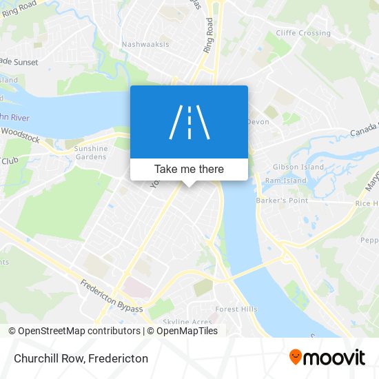 Churchill Row map