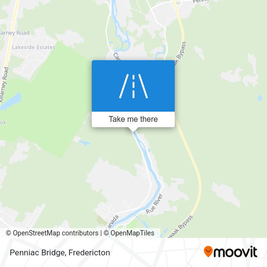 Penniac Bridge map