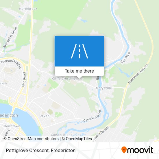 Pettigrove Crescent map