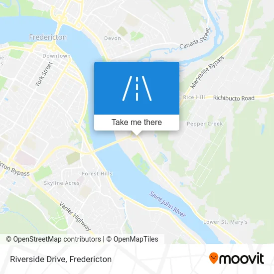Riverside Drive map