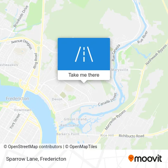 Sparrow Lane map