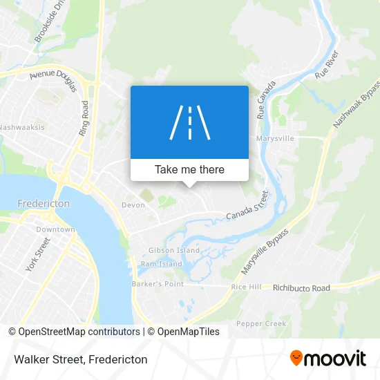 Walker Street map