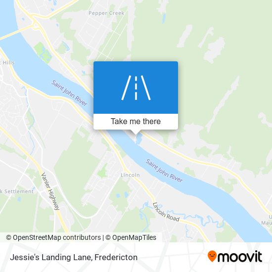 Jessie's Landing Lane map