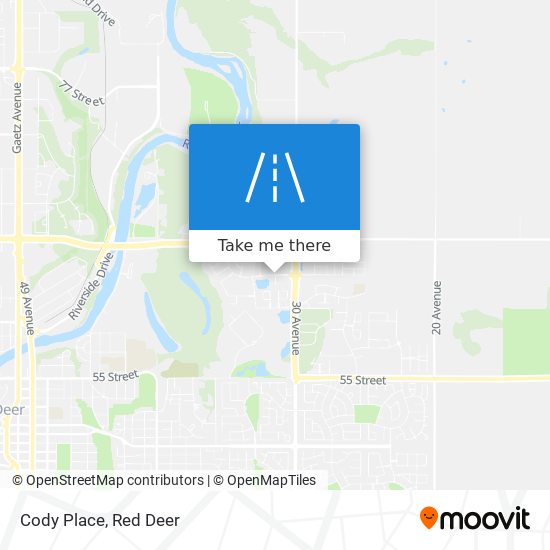 Cody Place map