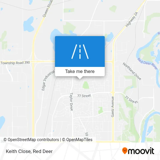 Keith Close map