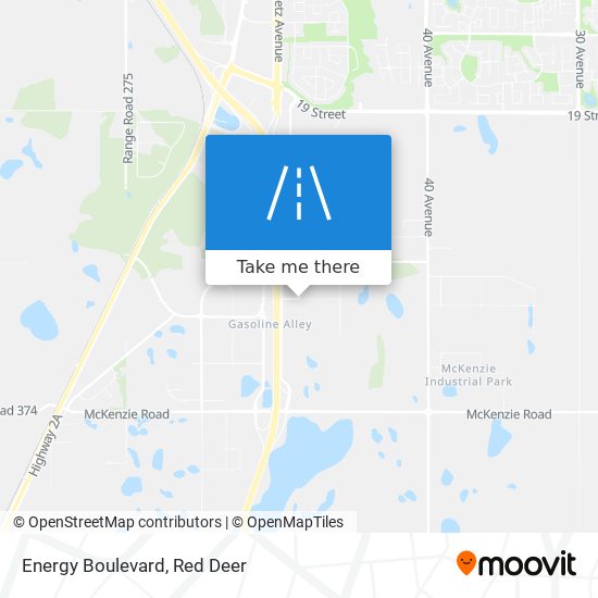 Energy Boulevard map