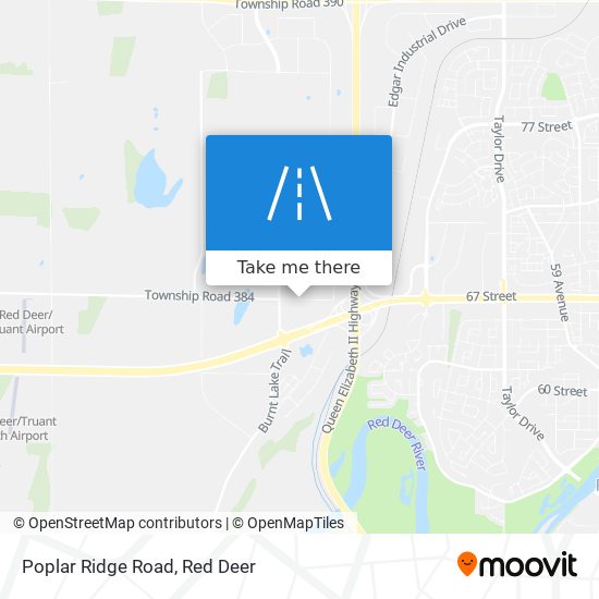 Poplar Ridge Road map