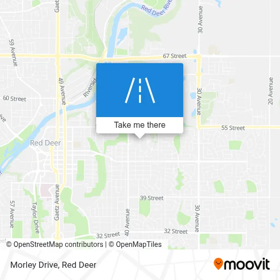 Morley Drive map