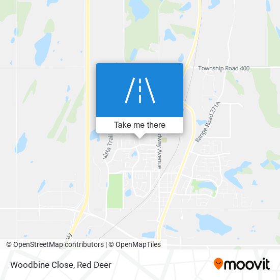 Woodbine Close map