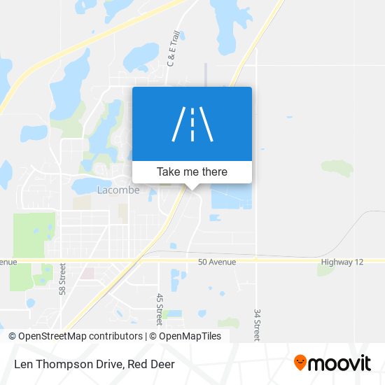 Len Thompson Drive map