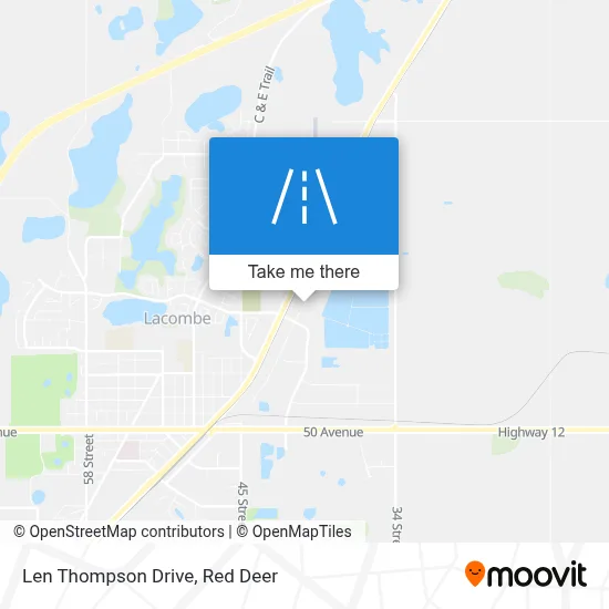 Len Thompson Drive map