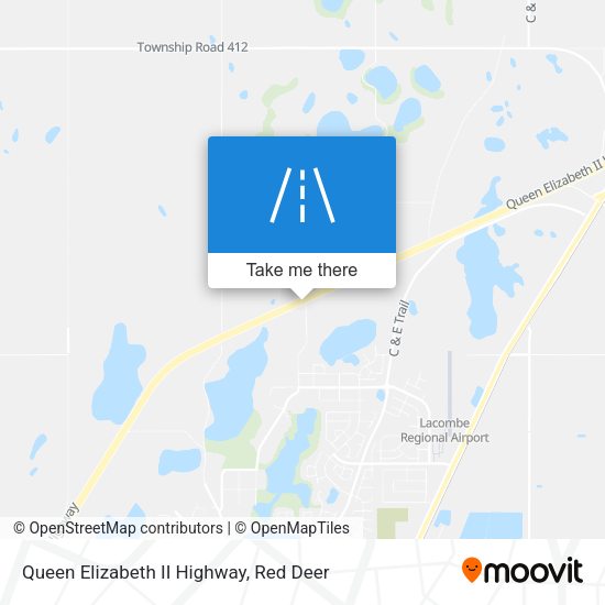 Queen Elizabeth II Highway map