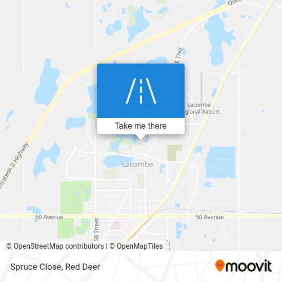 Spruce Close map