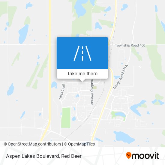 Aspen Lakes Boulevard map