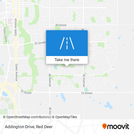 Addington Drive map