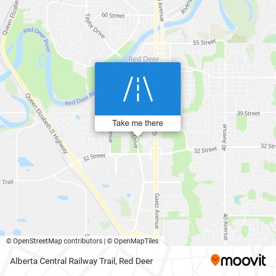 Alberta Central Railway Trail map