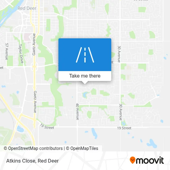 Atkins Close map