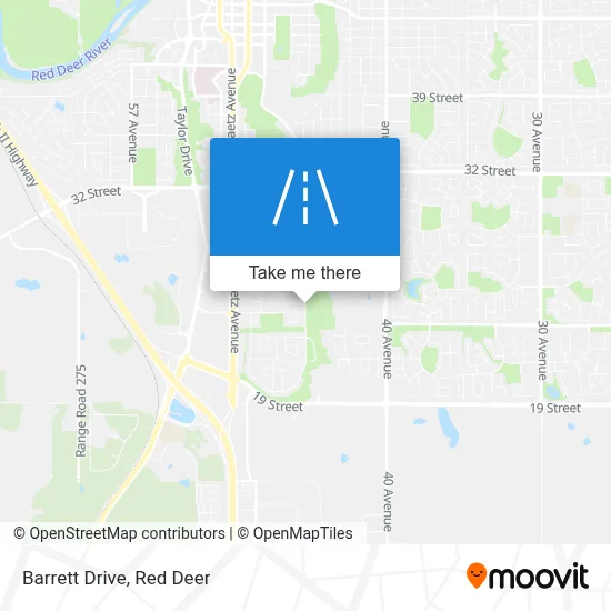 Barrett Drive map