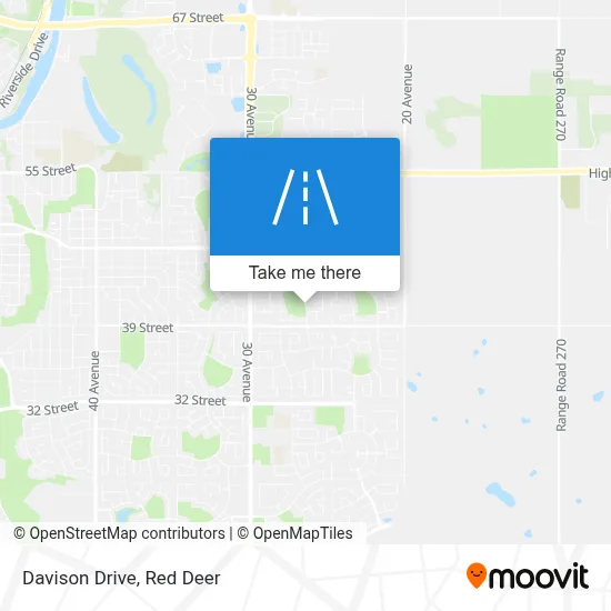 Davison Drive map