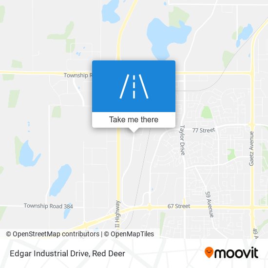 Edgar Industrial Drive map