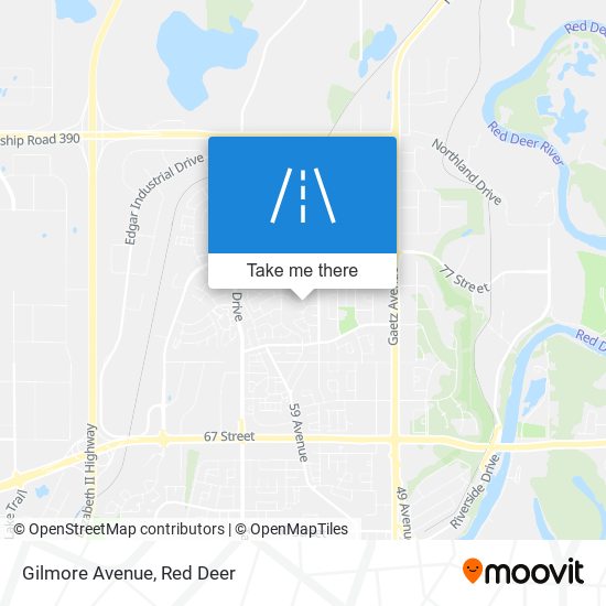 Gilmore Avenue map