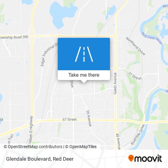 Glendale Boulevard map