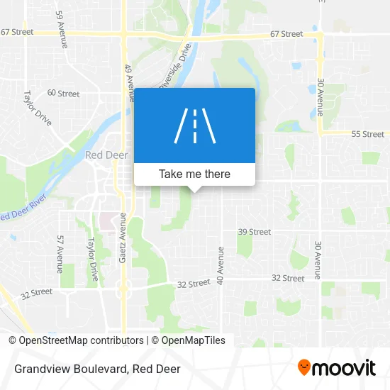 Grandview Boulevard map