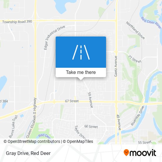 Gray Drive map