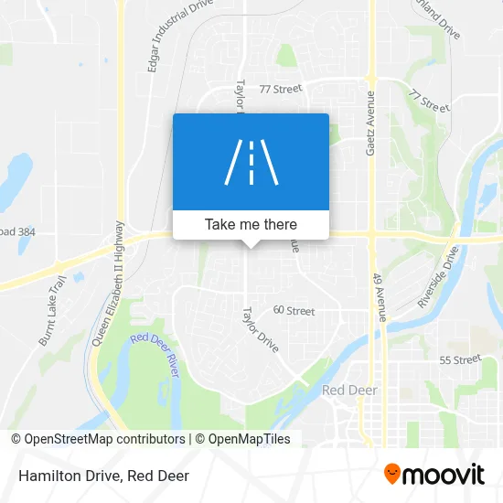 Hamilton Drive map