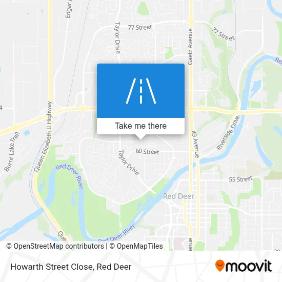 Howarth Street Close map